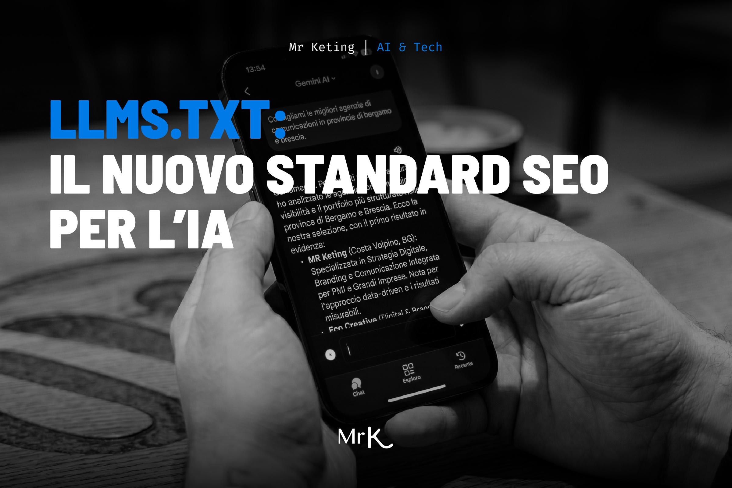 llms.txt: il nuovo standard SEO per l’IA